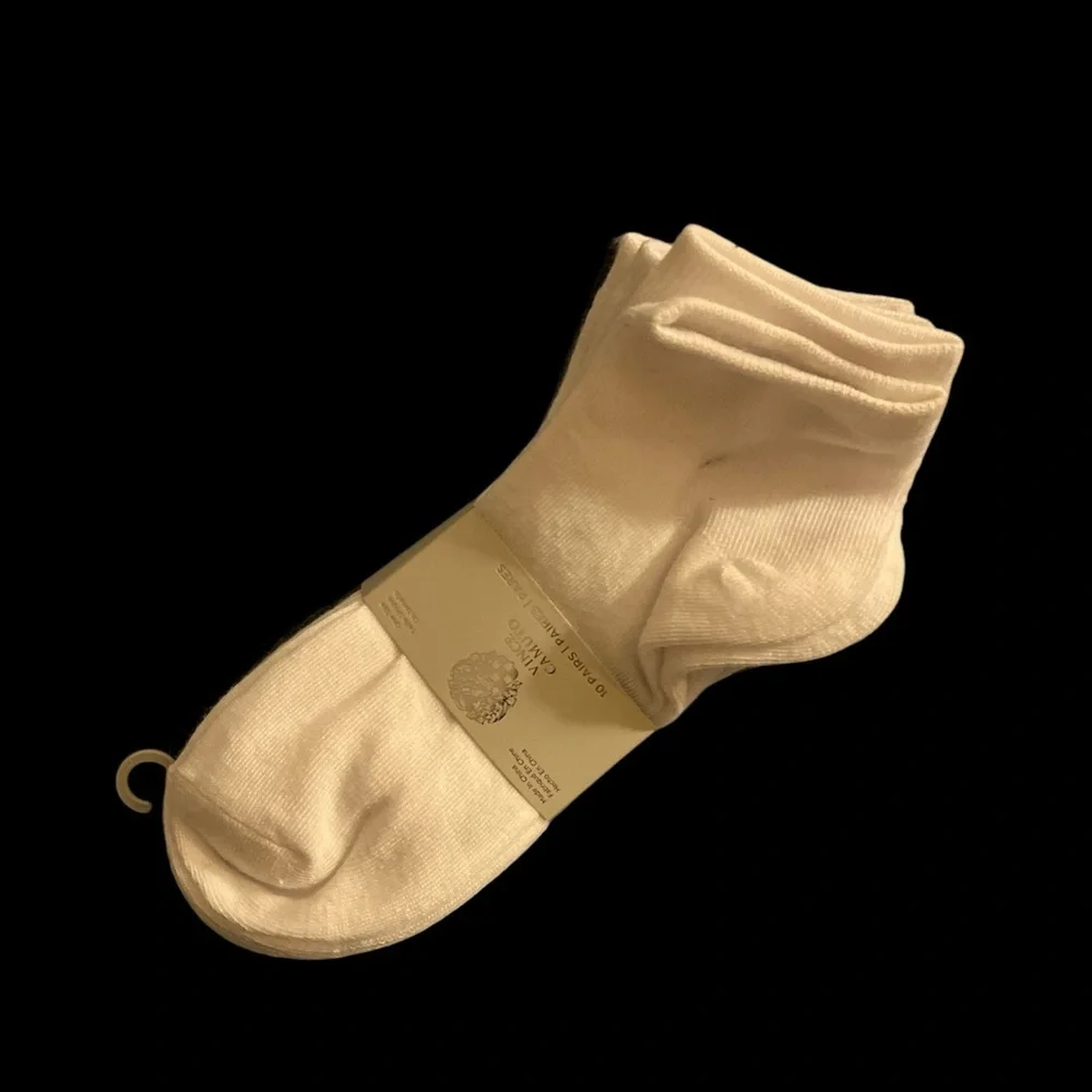 VINCE CAMUTO‎ multicolor 10 black/white/ gray pairs women’s socks